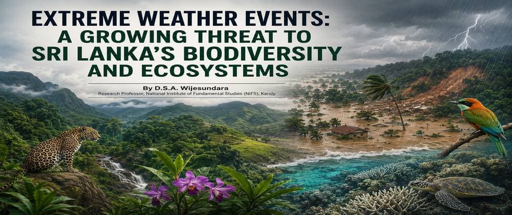 Extreme Weather Events: A Growing Threat to Sri Lanka's Biodiversity and Ecosystems