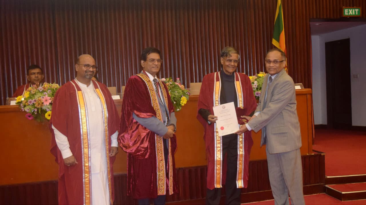Prof. Lalith Jayasinghe: A Stalwart in Natural Product Chemistry Honored with SLAAS Lifetime Research Award