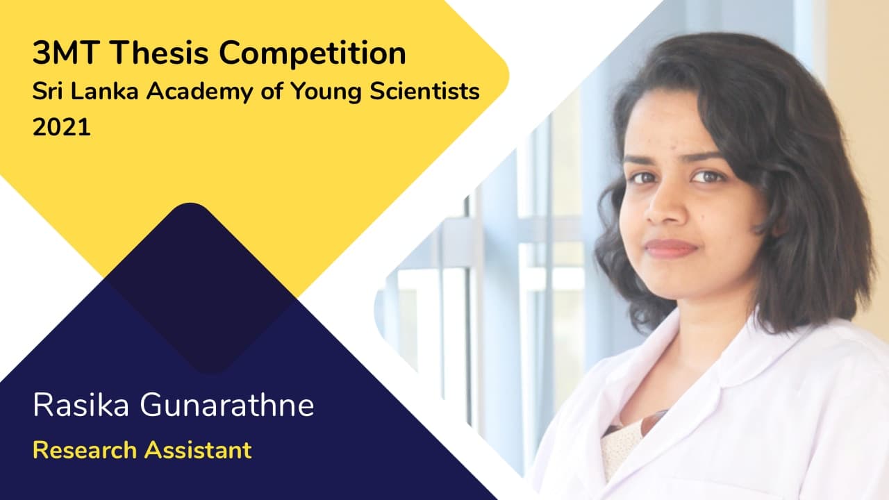 Rasika Gunarathne : 1st runner-up in the SLAYS 3MT