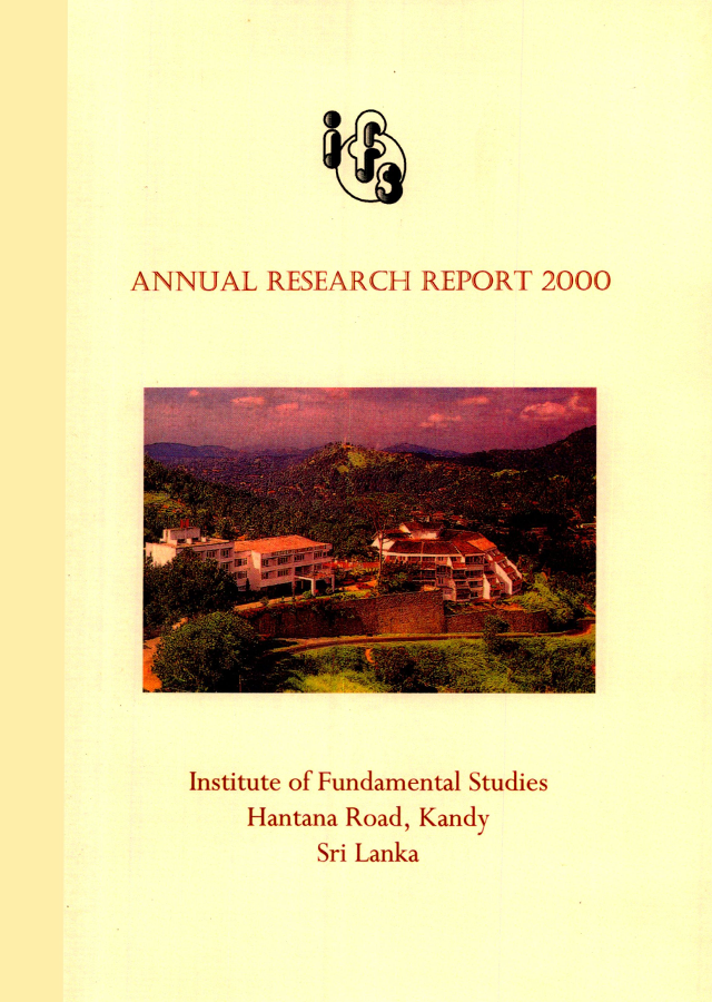 Annual Research Review 2000 EN