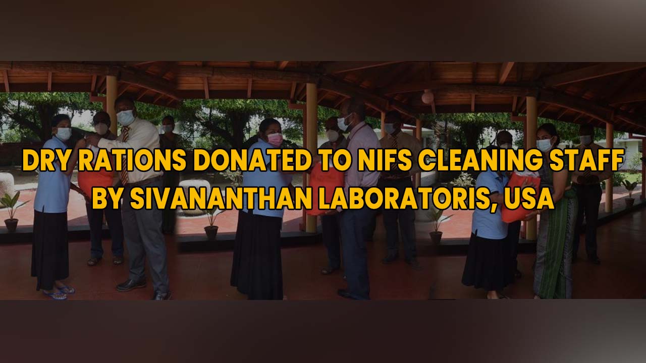 Dry Rations donated to NIFS cleaning staff 