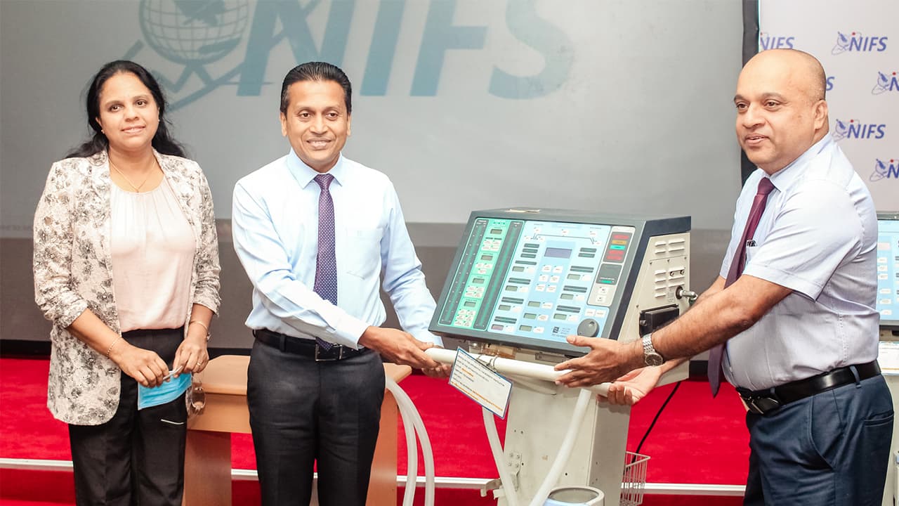 Progress of the COVID-19 projects and handing over the repaired ventilators
